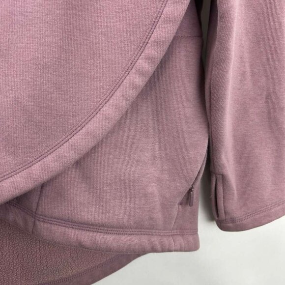 Athleta Women's Medium Mauve Asymmetrical Zip Pullover Sweatshirt Long Sleeve - Picture 15 of 15